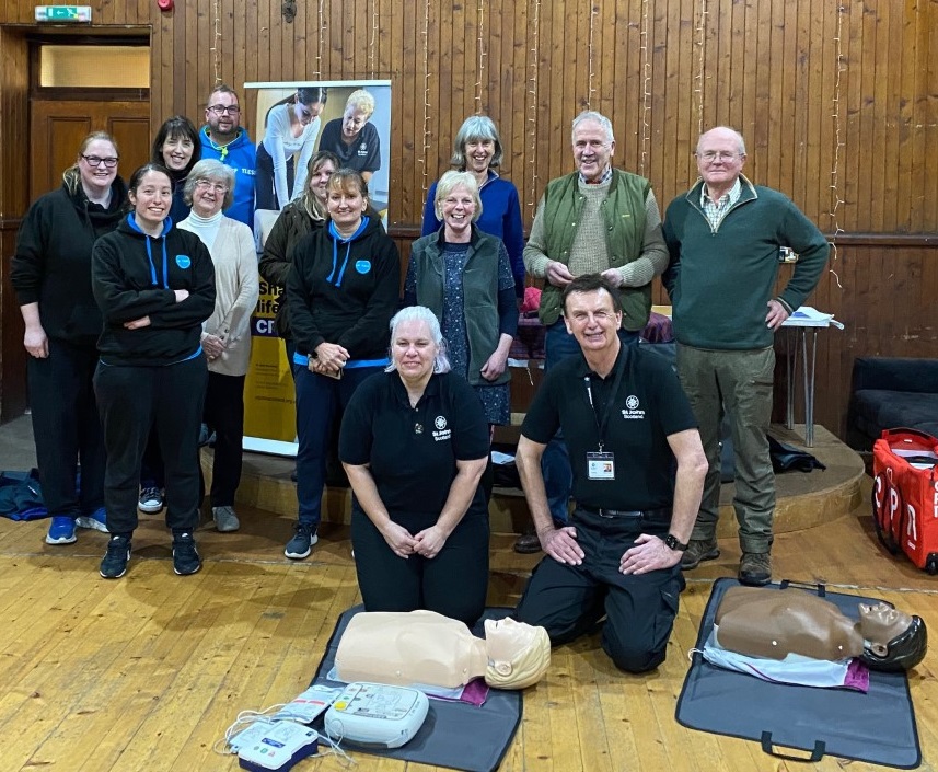 CPR and Defibrillator training in Advie Hall, Moray St John Scotland